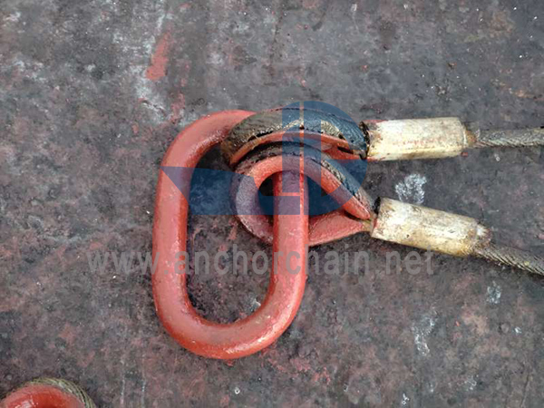 दुहेरी पाय दाबलेली वायर रोप स्लिंग
