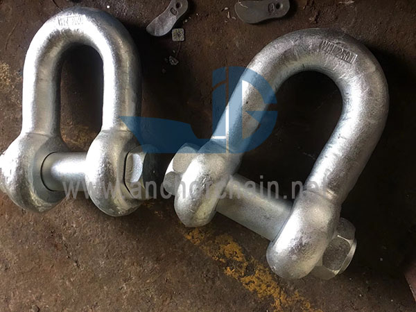 सेफ्टी बोल्ट पिनसह G2150 चेन शॅकल