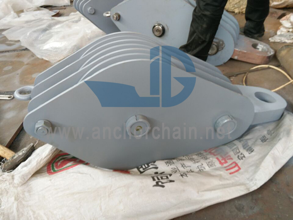 जहाजाच्या जबड्यासाठी ZHC मालिका 4 शेव वायर रोप ब्लॉक